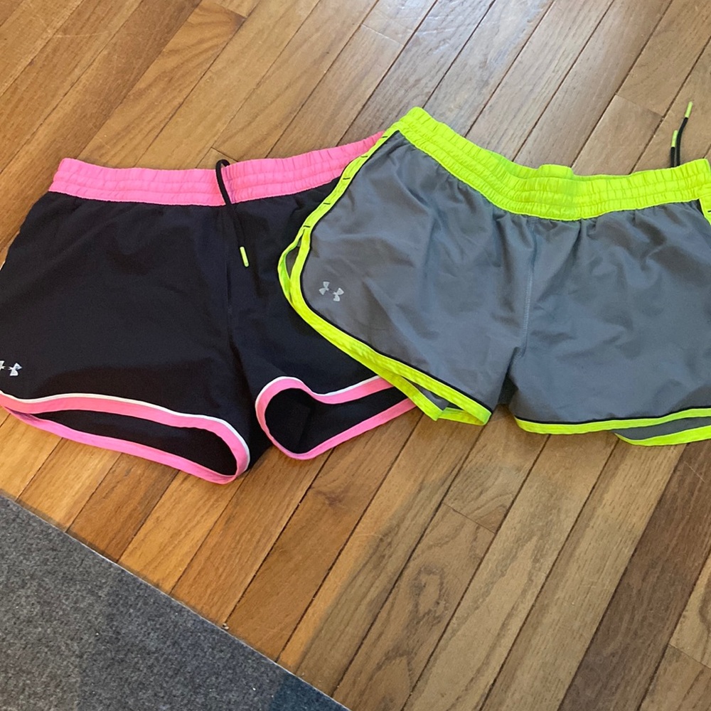 In EUC Under Armour shorts